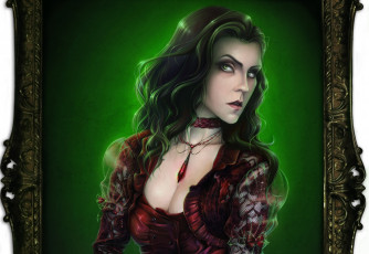 Картинка аниме ib lady in red