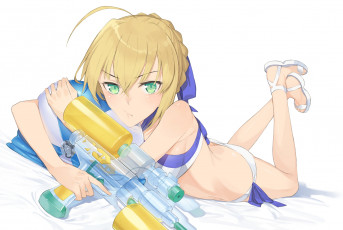 Картинка аниме fate stay+night saber