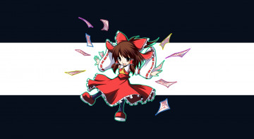 Картинка аниме touhou девушка фон взгляд