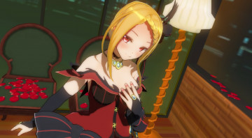 Картинка аниме re +zero+kara+hajimeru+isekai+seikatsu фон девушка взгляд