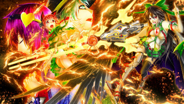 Картинка аниме touhou фон девушка взгляд