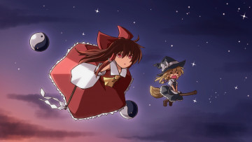 Картинка аниме touhou фон взгляд девушка