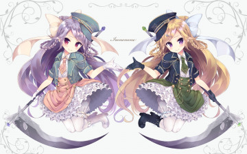 Картинка аниме оружие +техника +технологии девочки