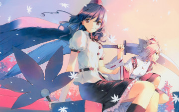 Картинка аниме touhou фон взгляд девушка