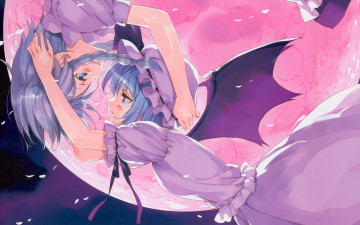 Картинка аниме touhou фон взгляд девушка