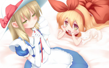 Картинка аниме touhou фон взгляд девушки