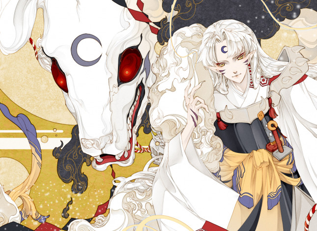 Обои картинки фото аниме, inuyasha, сешоумару