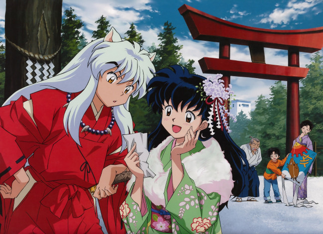 Обои картинки фото аниме, inuyasha, инуяша