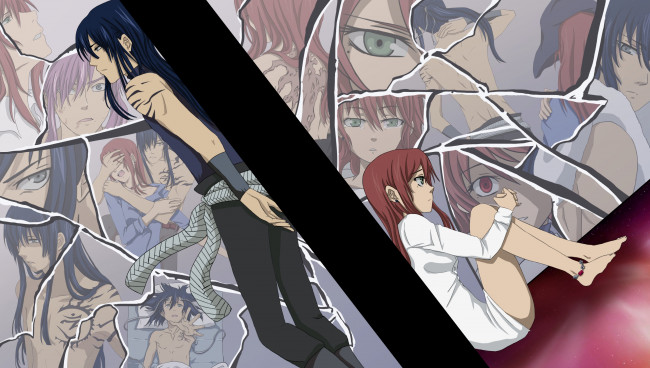 Обои картинки фото аниме,  gray-man, девушка, парень