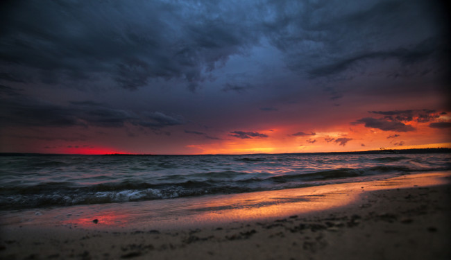 Обои картинки фото природа, восходы, закаты, закат