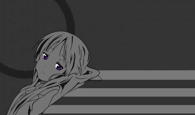 Обои картинки фото аниме, k-on, взгляд, фон, девушка