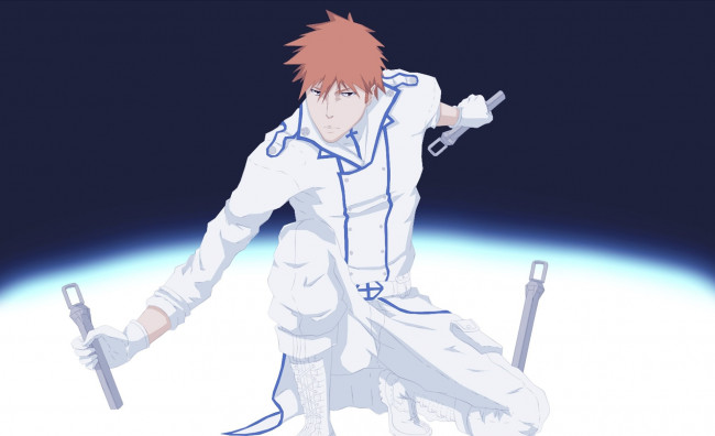 Обои картинки фото аниме, bleach, kurosaki, ichigo