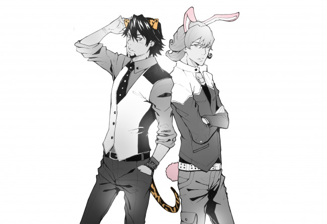 Обои картинки фото аниме, tiger and bunny, котецу, барнаби
