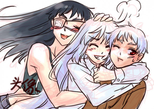 Обои картинки фото аниме, jormungand, йона, девушки