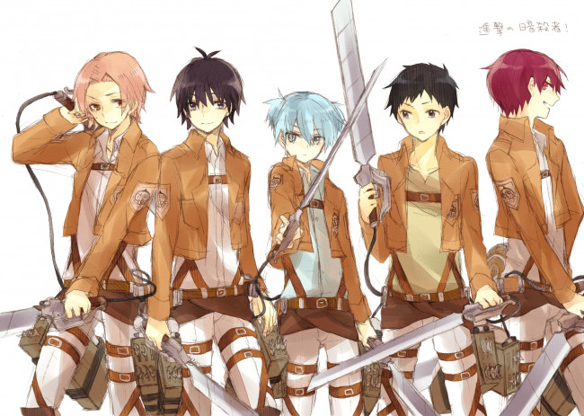 Обои картинки фото аниме, ansatsu kyoushitsu, косплей, класс, убийц