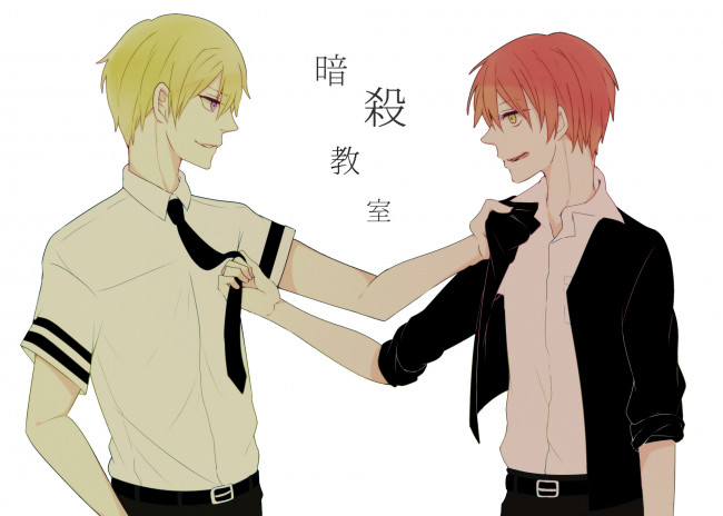 Обои картинки фото аниме, ansatsu kyoushitsu, парни