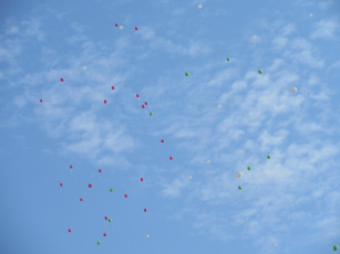 Картинка разное -+другое шарики небо