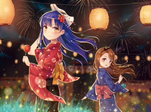 Картинка аниме idolm@ster взгляд девушки фон