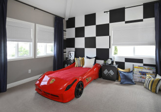 обоя интерьер, детская комната, стиль, мебель, детская