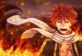 Картинка аниме fairy+tail manga natsu madoshi anime japanese mahou fairy tail