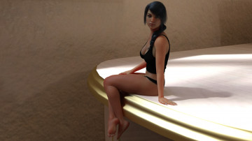 Картинка 3д+графика люди+ people фон взгляд девушка