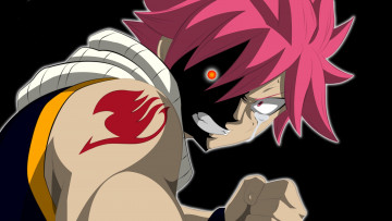 Картинка аниме fairy+tail anime angry fairy tail manga madoshi natsu mahou japanese