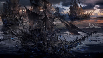 Картинка аниме pixiv+fantasia корабли