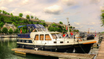 Картинка корабли порты+ +причалы причал река