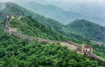 Картинка great+wall+of+china города -+исторические +архитектурные+памятники крепость стена горы