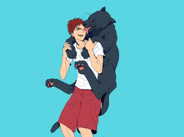 Обои картинки фото аниме, kuroko no baske, парни, баскетбол