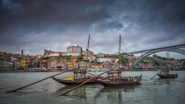 Обои картинки фото porto, корабли, другое, река, город