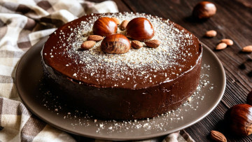 Картинка еда торты орехи торт