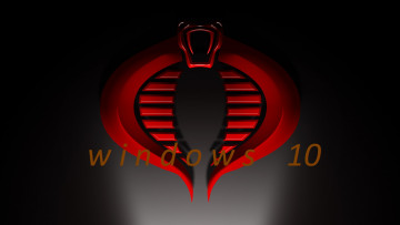 Картинка компьютеры windows++10 змея фон логотип