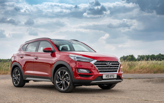Обои картинки фото 2019 hyundai tucson, автомобили, hyundai, корейские, ix35, кроссоверы, 2019, tucson, красный