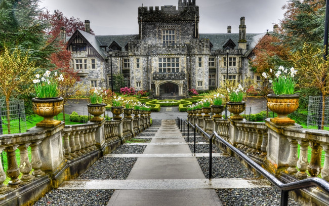 Обои картинки фото hatley castle canada, города, - дворцы,  замки,  крепости, hatley, castle, canada