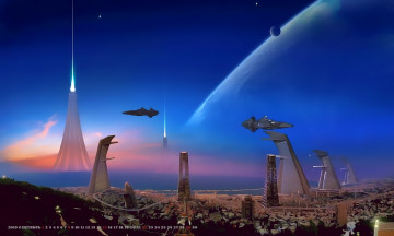 Картинка календари фэнтези 2019 calendar планета сооружение звездолет