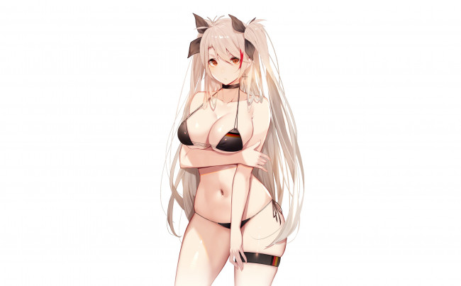 Обои картинки фото аниме, azur lane, девушка, фон, взгляд