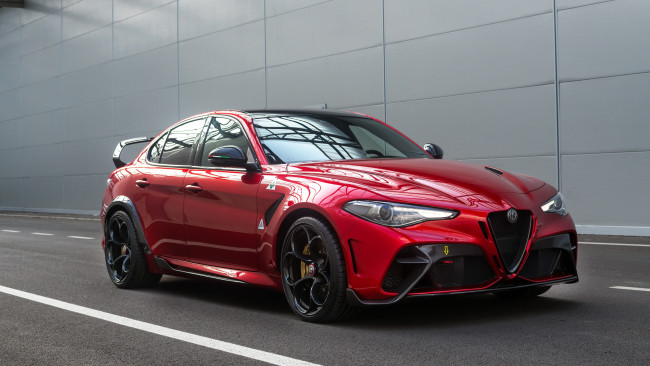 Обои картинки фото автомобили, alfa romeo, красный, цвет, 2020, alfa, romeo, giulia, gtam