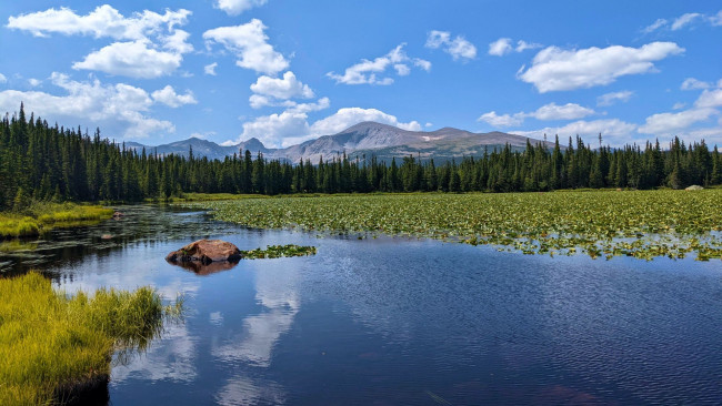 Обои картинки фото red rock lake, colorado, природа, реки, озера, red, rock, lake