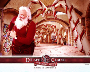 обоя the, santa, clause, escape, кино, фильмы