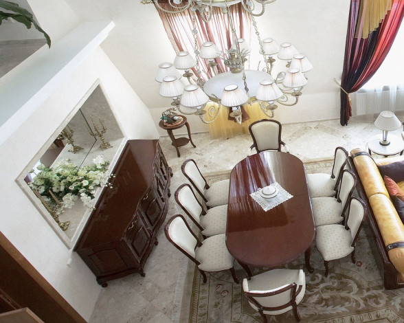 Обои картинки фото интерьер, столовая