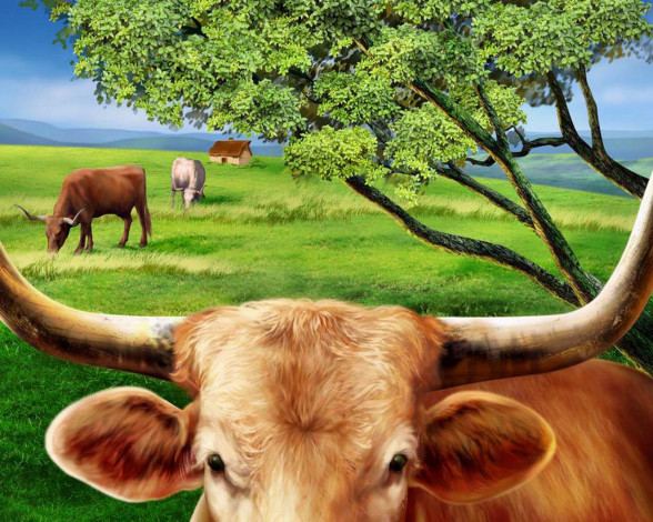 Обои картинки фото рисованные, животные