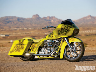 Картинка 2007 harley davidson road glide radical мотоциклы customs