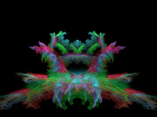 Картинка 3д графика fractal фракталы фон узор