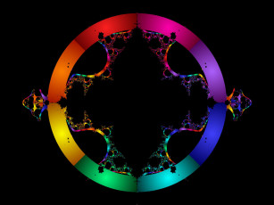 Картинка 3д графика fractal фракталы тёмный узор