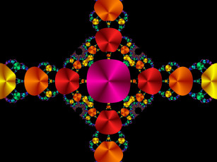 Картинка 3д графика fractal фракталы тёмный узор