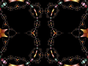 Картинка 3д графика fractal фракталы узор