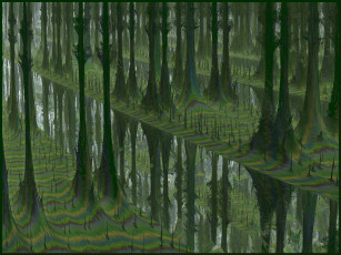 Картинка 3д графика fractal фракталы узор