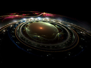 Картинка 3д графика fractal фракталы узор фон