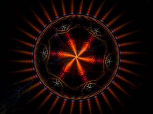 Картинка 3д графика fractal фракталы узор фон